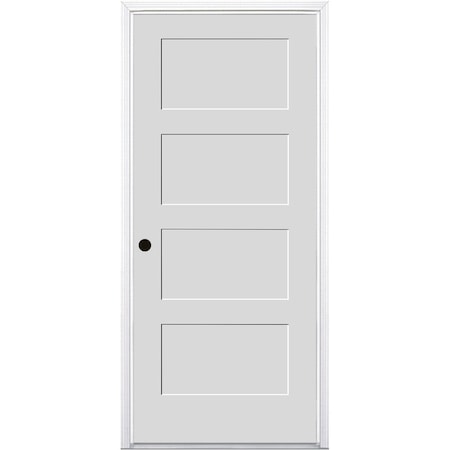 Trimlite Primed 4Panel Equal Panel Interior Shaker 20 Min Fire Rated 49/16" RH Prehung 3068134PRI844420MRH15M4916